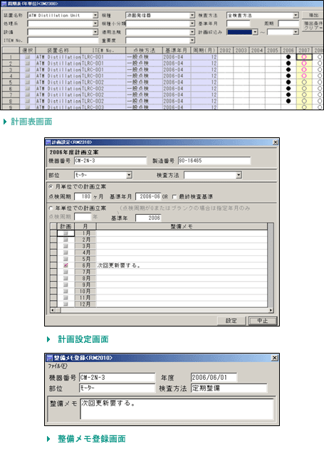 計画表画面